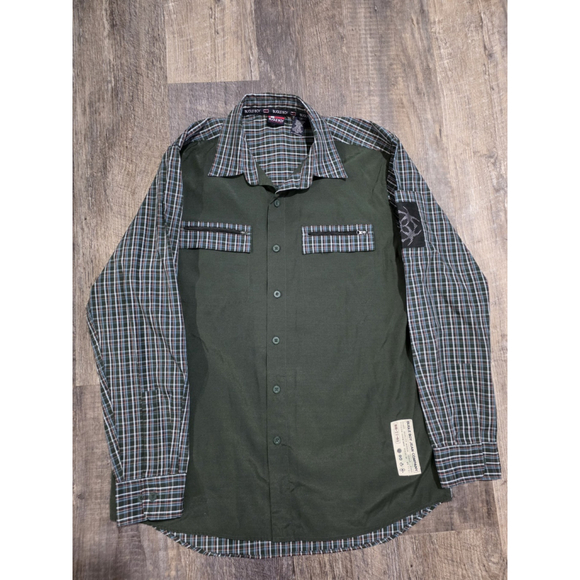 Bugle Boy Other - Vintage Bugle Boy Button Up Green Shirt Men's Size Medium